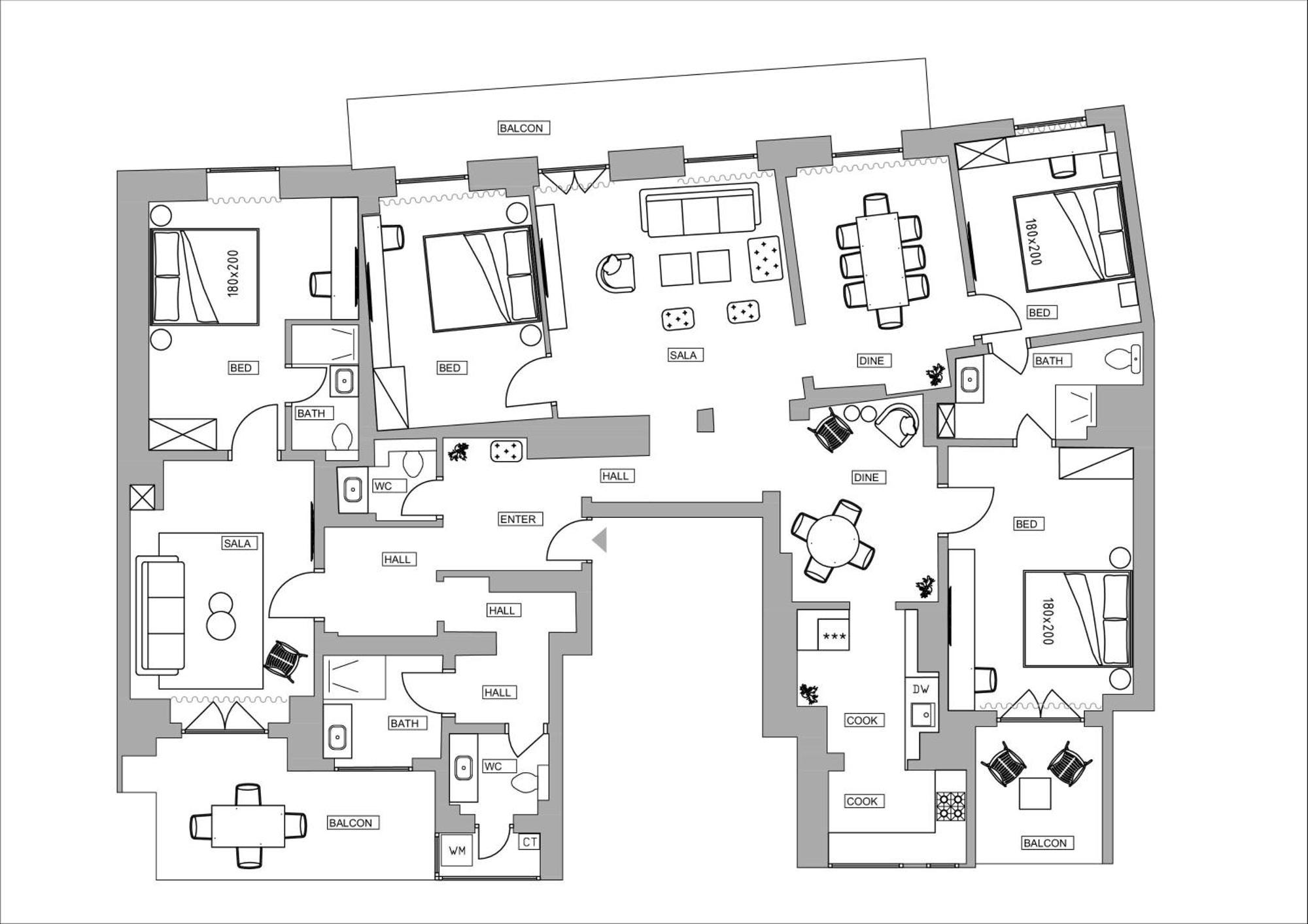 Loggia & Luxe 5Br Penthouse In Universitatii Area Bukarest Exterior foto